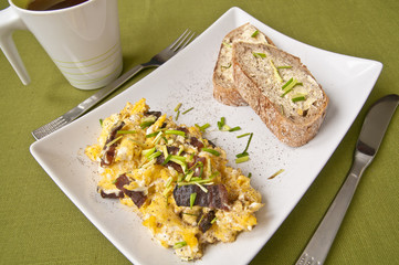 Breakfast - scrambled eggs