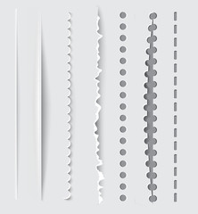 Vector dividers and vertical rules for design.