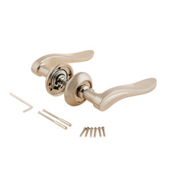 Door Knob assembly on White Background