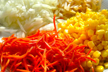 Ingredientes para una ensalada