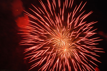 red firework