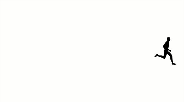 2D-Animation eines L&auml;ufers, der von links nach rechts l&auml;uft