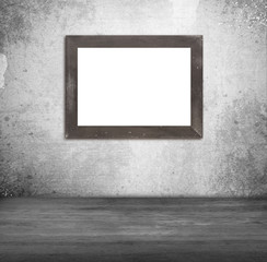 Interior picture frames on wall