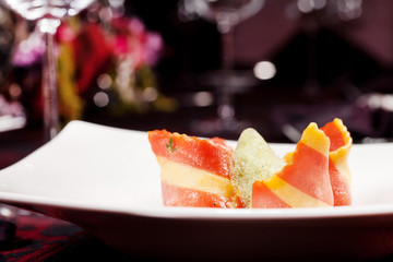 Italian ham with vegetables