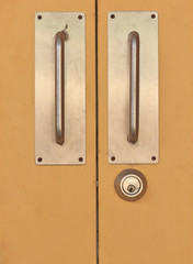Detail of modern office door background