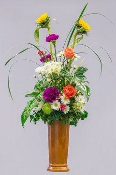 Flower bouquet in a vase