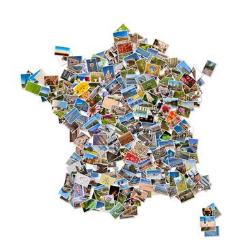 Collage photos forme France