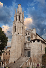 Fototapeta na wymiar Kościół Sant Feliu w Gironie (Saint Felix). Hiszpania