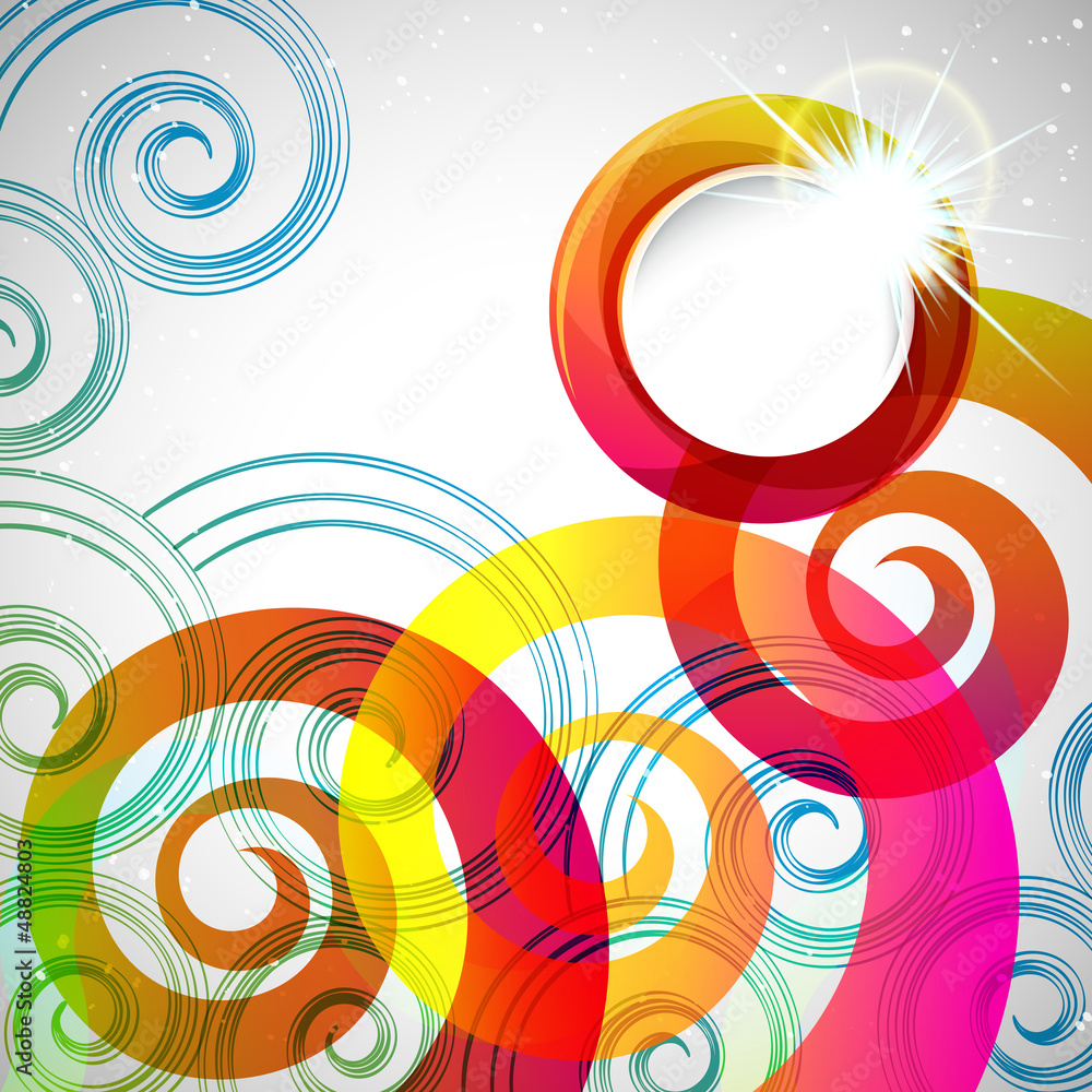 Poster abstract background with design elements.