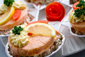 medaillon saumon mayonnaise
