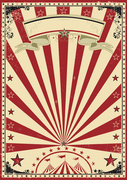 Circus red vintage