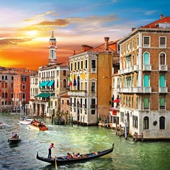 Foto auf Acrylglas Venedig Venezianischer Sonnenuntergang