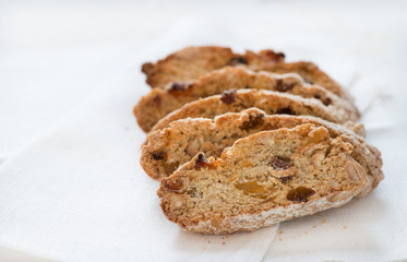 Italian cantuccini (biscotti) cookies