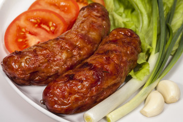 Grilled yummy sausages