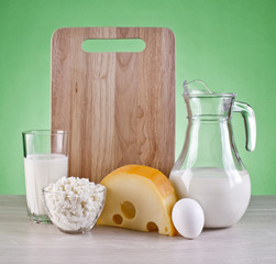 milk and cheese