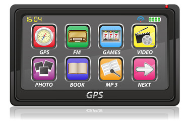 gps navigator vector illustration