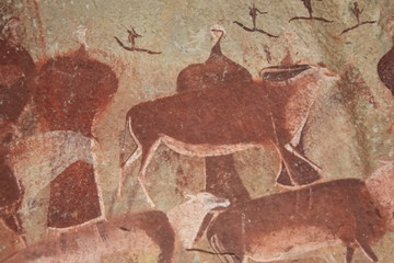 Höhenmalerei in den Drakensbergen