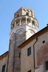 Fototapeta na wymiar San Nicola church outdoor,Pisa,Tuscany,italy