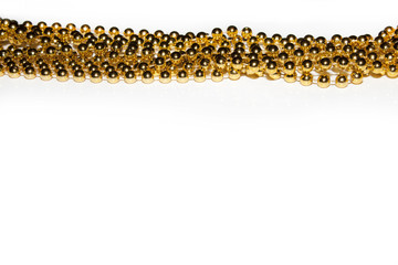 Golden beads background
