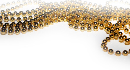 Golden beads background