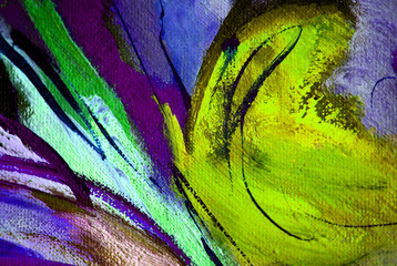abstract painting by oil on canvas,  illustration, background © Mikhail Zahranichny