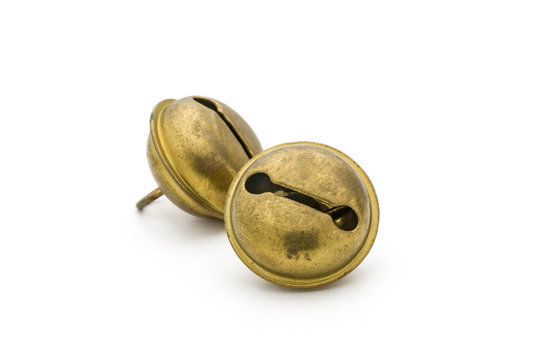 Zwei alte goldene Gl&ouml;ckchen