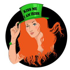 Kiss me I am Irish girl