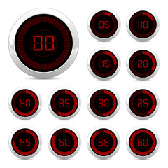 uhr - timer rot