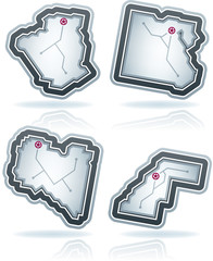 Simple Country Icons