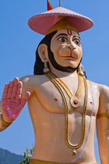 Hanuman statue in Rishikesh, India