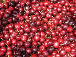 bin of cherries