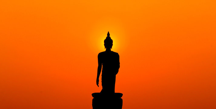 Buddha sunset thailand