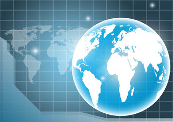 Background map of the world vector