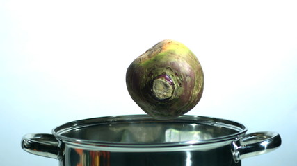 Turnip falling in a pot - Powered by Adobe