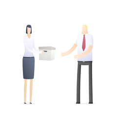 business people in different situations