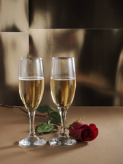 Bodegón celebración de San Valentín.