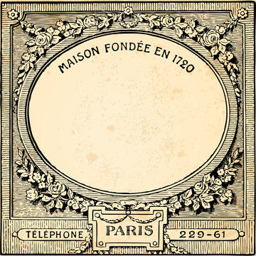 Fond cadre floral