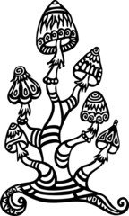 Magische Pilze - magic mushrooms -Zauberpilze