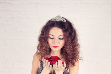 Beautiful girl with tiara