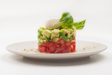 Fresh salad on the plate