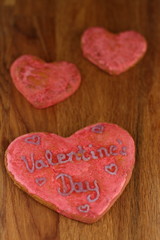 Fototapeta na wymiar Herzplätzchen zum Valentinstag
