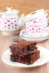Chocolate cherry cake
