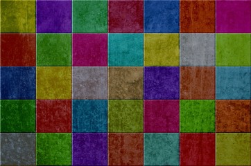 Grunge Mauer mit vielen bunten Farben