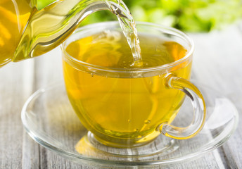 pouring tea