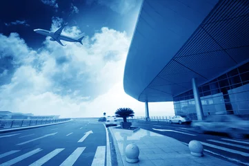 Photo sur Plexiglas Aéroport the scene of T3 airport building in beijing china.