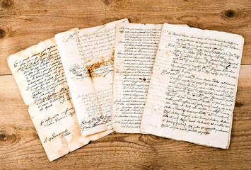 Obraz premium antique handwritings