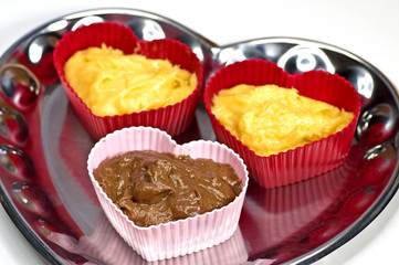 Muffin Form in Herzform