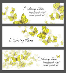 Spring vector illustrations - set