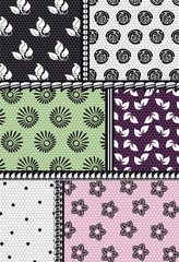 fabric with floral pattern