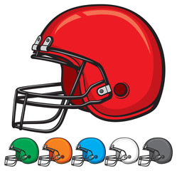 Fototapeta premium american football helmet collection